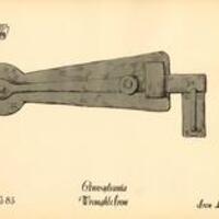 PA Wrought Iron Iron Lock Plate 85