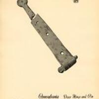 PA Wrought Iron Door Hinge and Pin Epharata Cloister