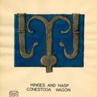 Hinges and Hasp Conestoga Wagon Plate 14