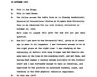 Kendziorski, Stanley Interview Transcript