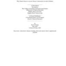 Why parents choose or do not choose cyberschools for their children