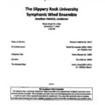 The Slippery Rock University Symphonic Wind Ensemble