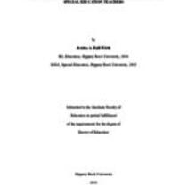 A Survey Approach to Effects of Work Relates Stress Among Special Education Teachers