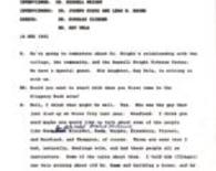 Wright, Russell Interview Transcript