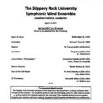 The Slippery Rock University Symphonic Wind Ensemble