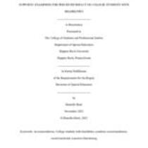 Significance of academic and social/emotional accommodations and supports