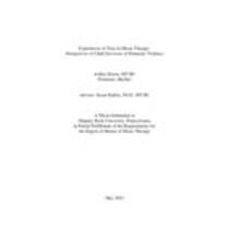 Experiences of trust in music therapy