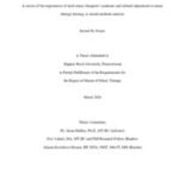 A survey of the experiences of Arab music therapists' academic and cultural adjustment in music therapy training