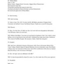 Behre, Bill Interview Transcript