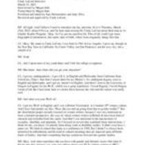 LaCom, Cindy Interview Transcript