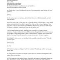 Pitluga, Kurt Interview Transcript