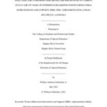 Analyzing and comparing similarities and perceptions of current status and of years of experience regarding positive behavioral interventions and supports (PBIS) tier 1 implementation across multiple K-6 schools