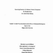 Teachers' Attitudes Towards Inclusion and the Effect on Professional Development
