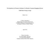 The experiences of women in substance use disorder treatment engaging in parent-child music therapy groups