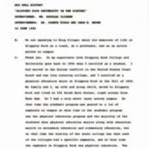 Clinger, Douglas Interview Transcript