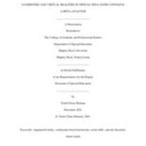 Augmented and virtual realities in special education contexts