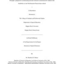 Principals' perspectives in determining the least restrictive environment for students with disabilities in rural Northwestern Pennsylvania schools