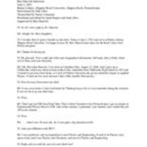 Shaevitz, Ben Transcript